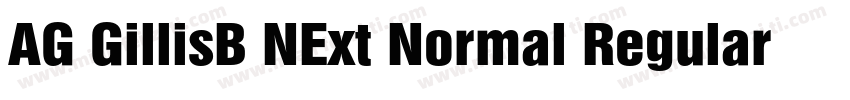 AG GillisB NExt Normal Regular字体转换